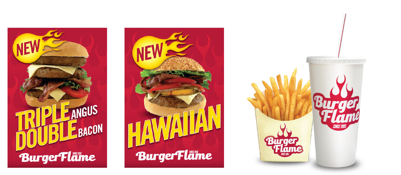 Pork Pie Burger Flame