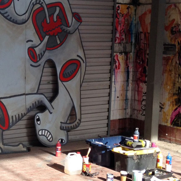 Pork Pie Warehouse Graffiti
